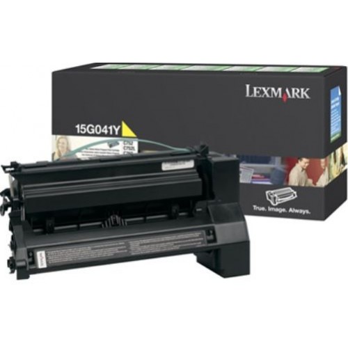 Original Genuine Lexmark 15G041Y 6k Yellow Toner