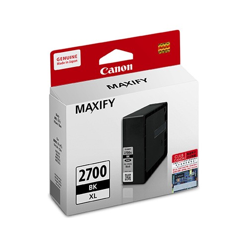 Genuine Original Canon Ink Cartridge PGI 2700PBK XL Black for Maxify IB4070 MB5070 MB5370