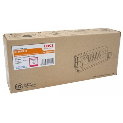 Original Genuine OKI C711 MAGENTA Toner 44318610