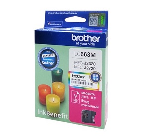 Genuine Original Brother Ink Cartridge LC663M Magenta Ink