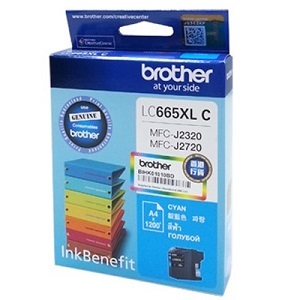 Genuine Original Brother Ink Cartridge LC665XLC Cyan