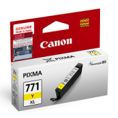 Original Canon Ink Cartridge CLI 771Y XL Yellow Dye Ink