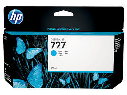 Genuine Original  B3P19A HP 727 130ml Cyan Ink Cartridge