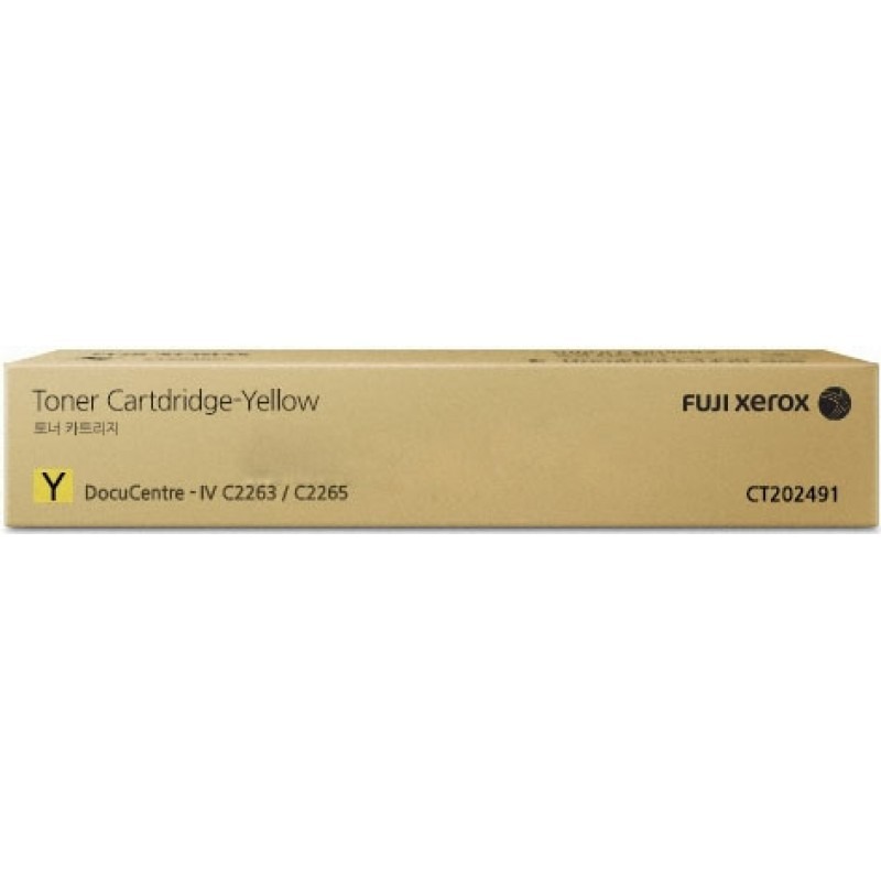 Original Fuji Xerox Yellow CT202491 Toner for DocuCentre V C2263 C2265