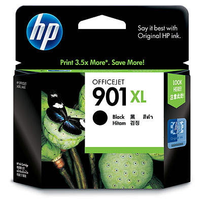 Original Ink HP CC654AA 901XL Black for HP Printers