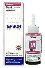 Original Epson T6643 Magenta Ink for L100 L110 L120 L200 L210 L300 L350 L355