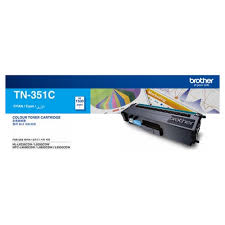 Genuine Original Brother Standard Capacity Cyan Toner Cartridge TN351C for HLL8250CDN HLL8350CDW MFCL8850CDW MFCL9550CDW