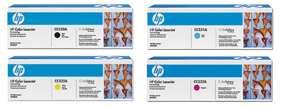 Original CC530A (C, Y, M, K) toner for HP printer