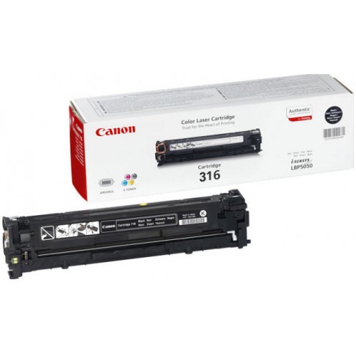 Original Genuine Canon Cartridge 316 Black for LBP5050 and LBP5050N