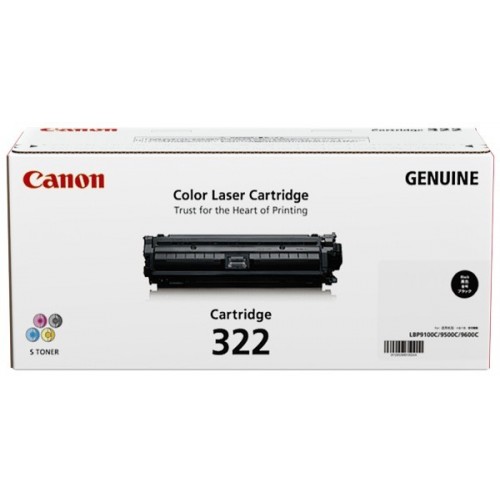 Original Genuine Canon Cartridge Cart 322 Black Toner, Original Canon Toners