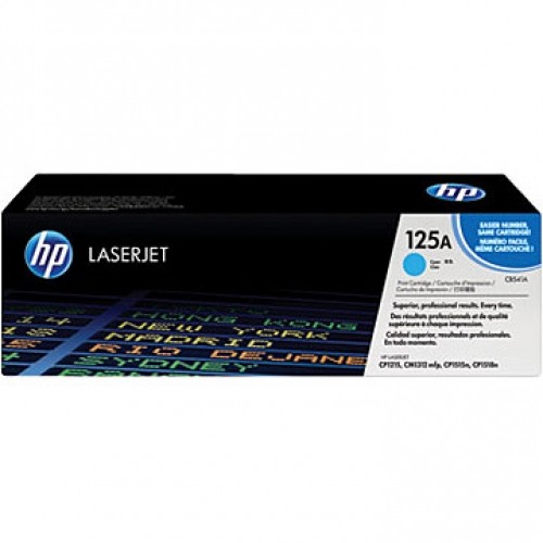 Original Genuine HP 125A Cyan CB541A Toner for HP Color LaserJet CP1215 Printer CP1515n  CP1518ni  CM1312nfi Printer