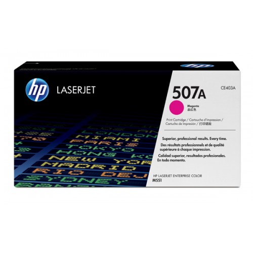 Original Genuine HP 507A Magenta (CE403A) Printer Toner for HP LaserJet Enterprise 500 color Printer M551dn M551n M551xh M575dn MFP M575f