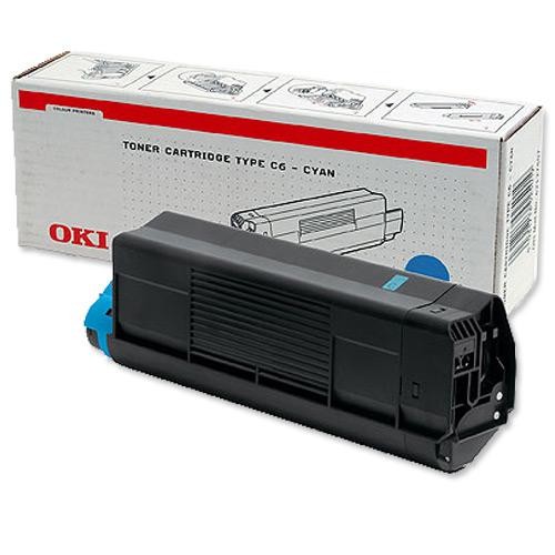 Original Genuine OKI C5100 C5200 C5300 C5400 Cyan (42127411)