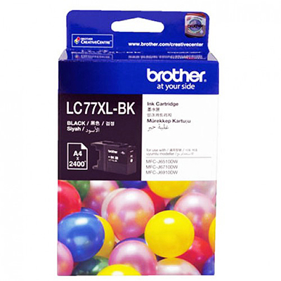 Genuine Original Brother Ink Cartridge LC77XLBK Black Ink