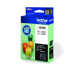 Genuine Original Brother Ink Cartridge LC663BK Black Ink