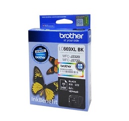 Genuine Original Brother Ink Cartridge LC669XLBK Black Ink