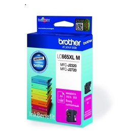 Genuine Original Brother Ink Cartridge LC665XLM Magenta Ink